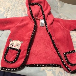 Baby girl fleece hoodie sweater